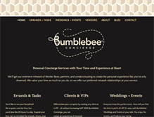 Tablet Screenshot of bumblebeeconcierge.com